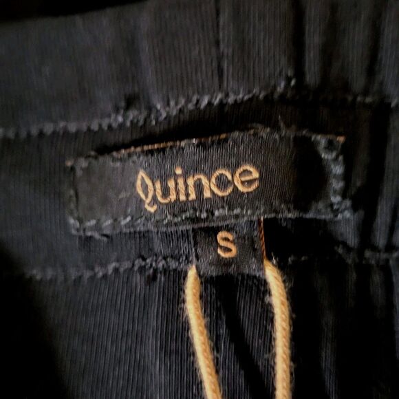 Quince Womens Black Vintage Wash Tencel Utility Jogger Pants Soft Size S New - Picture 3 of 11